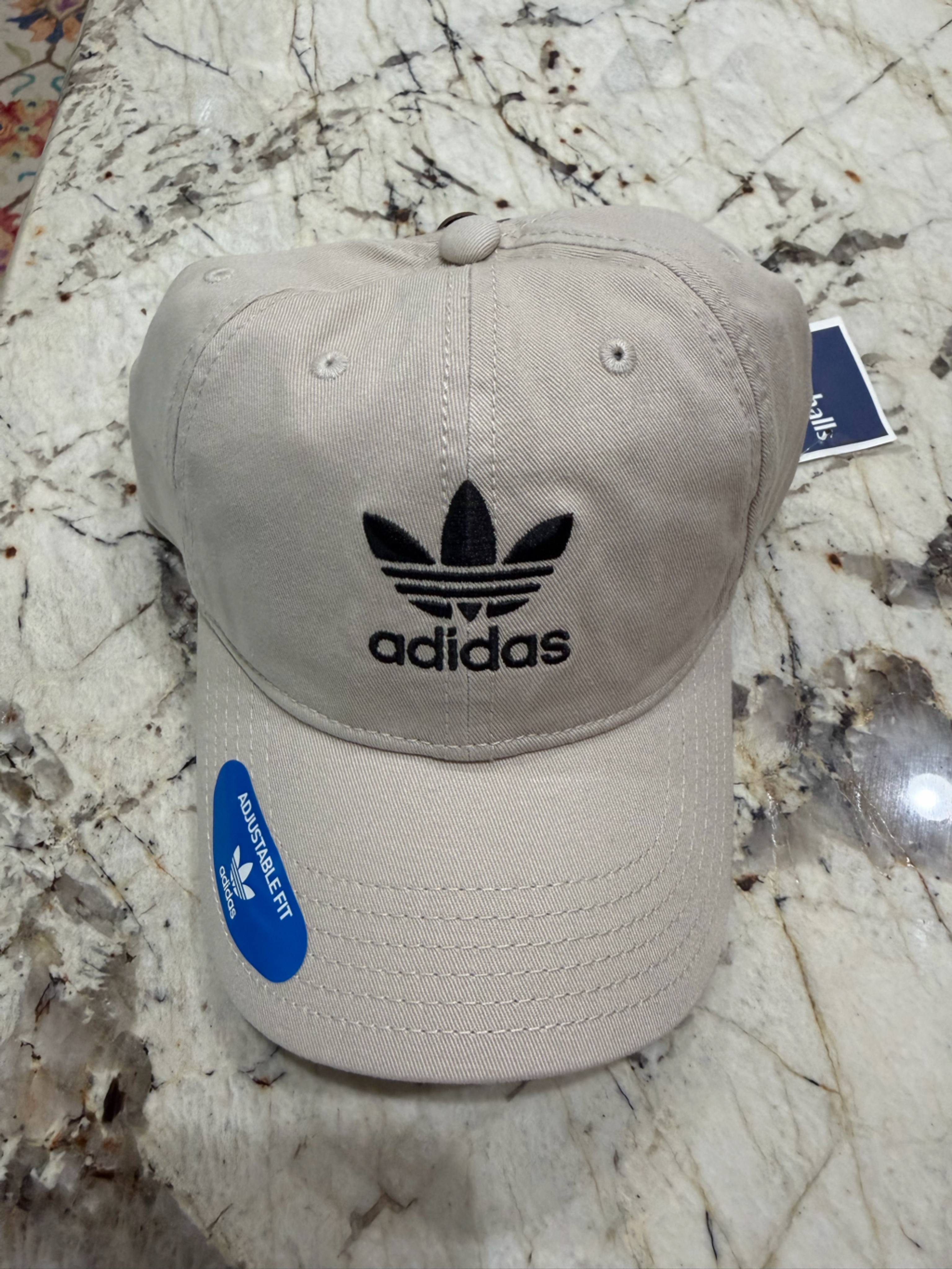 Adidas Relaxed Strapback Khaki Hat New Wiith Tags